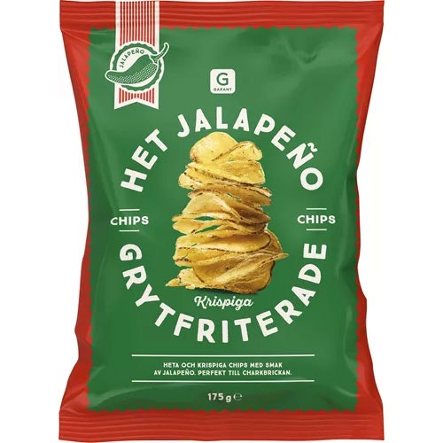 Garant Kettle Chips Hot Jalapeño - 175 grams