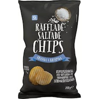 Garant Ribbed & Salted Chips - 200 grams