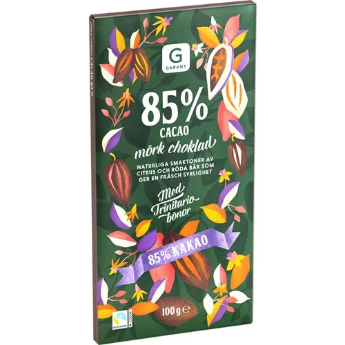 Garant Dark Chocolate, 85% - 100 grams