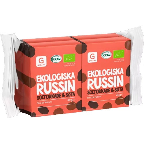 Garant Organic Raisins, 4-pack - 4x42 grams