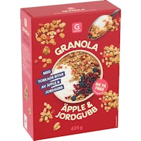 Garant Granola, Apple & Strawberry - 425 grams