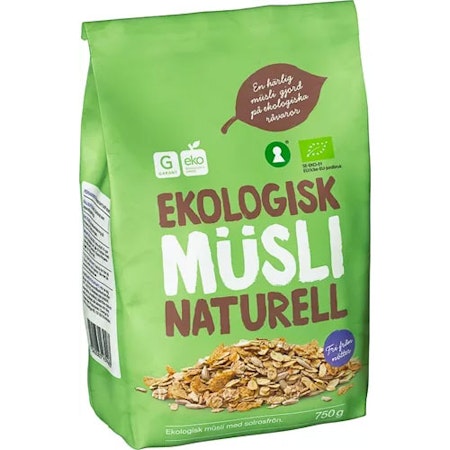 Garant Organic Müsli, Natural- 750 grams