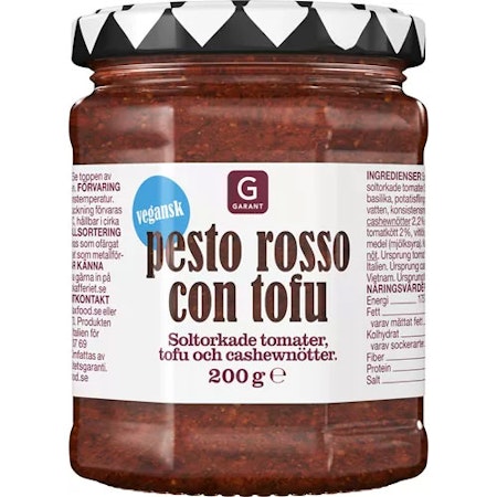 Garant Pesto Rosso Con Tofu - 200 grams