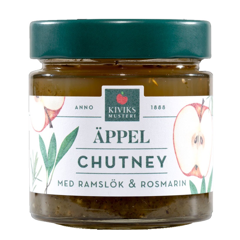 Kiviks Apfel-Chutney mit Bärlauch und Rosmarin - 200 Gramm