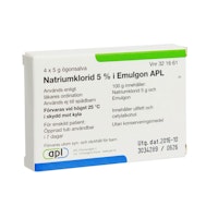 Sodium chloride in Emulgon APL, eye ointment 5% - 4 x 5 gr