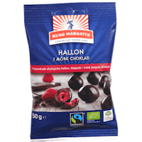 Kung Markatta Raspberries in Dark Chocolate - 50 grams