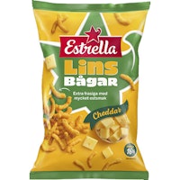 Estrella Lentil Curls, Real Cheddar - 150 grams
