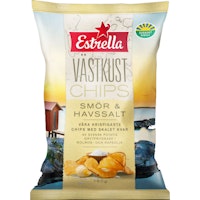 Estrella West Coast Chips, Butter & Sea Salt - 180 grams