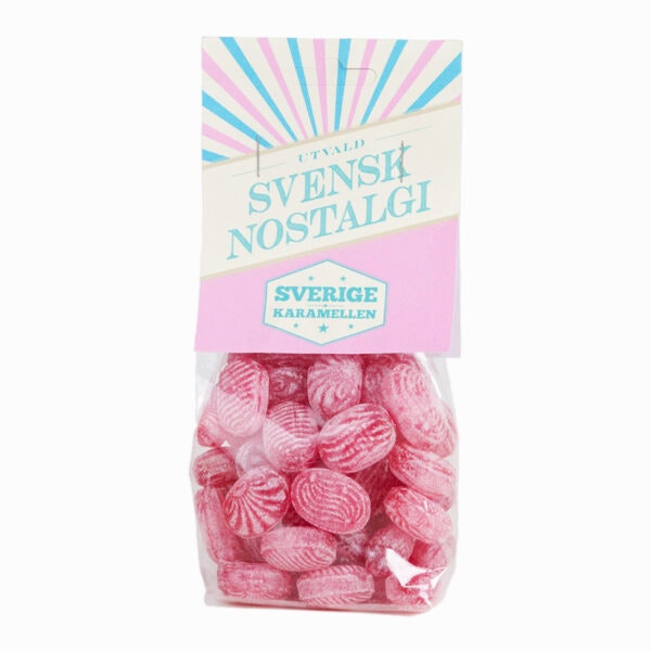 Sverigekaramellen "Hallonfilurer", Raspberry Rascals - 170 gramos