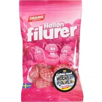 Grahns Raspberry Rascals with Hockey Powder Filling - 70 grams