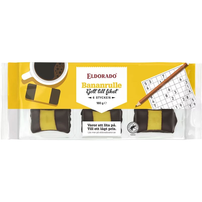 Eldorado "Bananenrulle", Bananenrollen 6er Pack - 180 Gramm