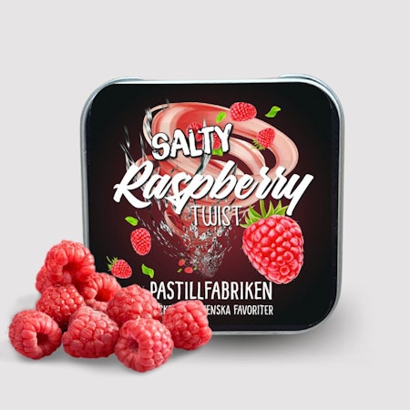 Pastillfabriken Salty Raspberry Twist - 25 grams