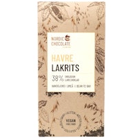Nordic Chocolate Oat Chocolate, Licorice, 38% - 90 grams