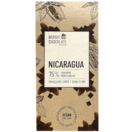 Nordic Chocolate Nicaragua, 75% - 90 grams