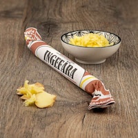 Franssons Polkagrisar Candy Cane, Ginger - 50 grams