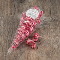 Franssons Polkagrisar Candy Cane, Mint Shavings - 100 grams