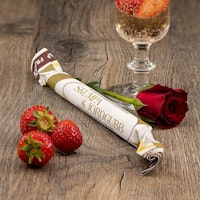 Franssons Polkagrisar Candy Cane, Champagne/Strawberry - 50 grams