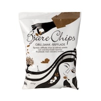 Bjäre Chips, Grill Flavoured, Ribbed - 200 grams