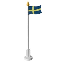 Table Decoration, Swedish flag - 30 cm