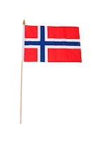 Bandera de tela de Noruega - 20x30 cm