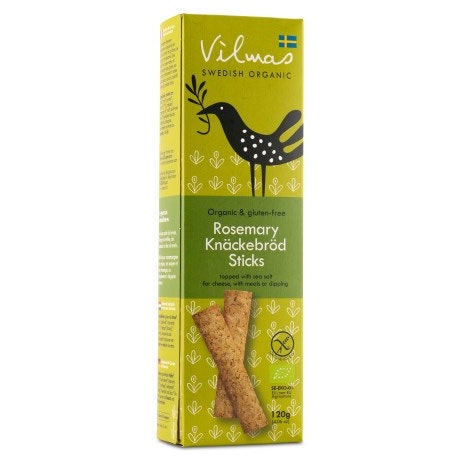 Fjällbergets Vilmas Crispbread Sticks, Rosemary - 120 grams