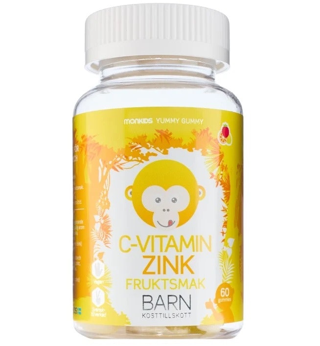 Monkids Vitamin C & Zinc Children Fruit Flavor - 60 chewable tablets
