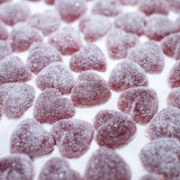 Mr Cake Gummy Hearts, Raspberry - 95 grams