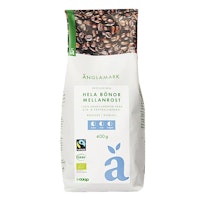 Änglamark Organic Coffee Beans, Medium Roast - 400 grams