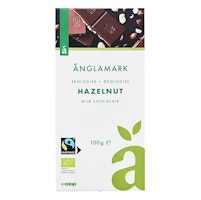 Änglamark Organic Milk Chocolate, Hazelnut - 100 grams