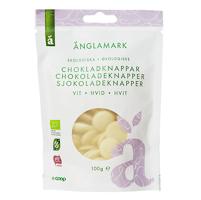 Änglamark Organic White Chocolate Discs - 100 grams