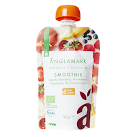 Änglamark Organic Smoothie, Apple/Banana/Strawberry/Raspberry 6 months - 90 grams