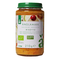 Änglamark Organic Babyfood, Risotto Vegeteables & Chicken 12 months - 210 grams