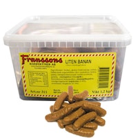 Franssons Small Choolate Bananas, Big Pack - 1.2 kg