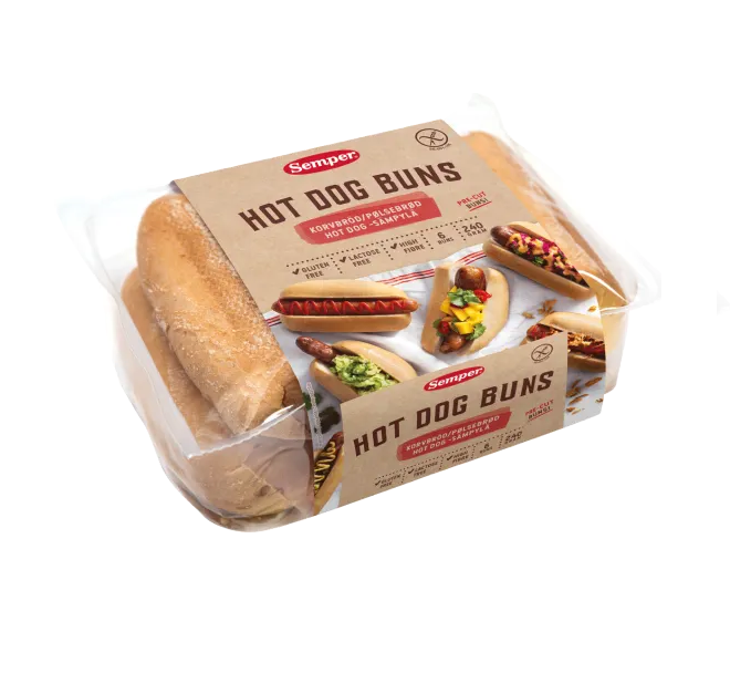 Semper Gluten-free Hot Dog Buns - 240 grams