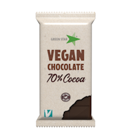 Green Star Vegan Dark Chocolate, 70% Cocoa - 100 grams