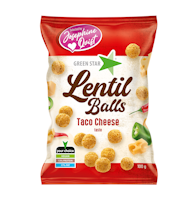 Green Star Lentil Balls, Taco Cheese - 100 grams