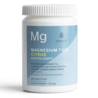 Zoeco Magnesium 125 mg, Citrus - 60 Chewable Tablets