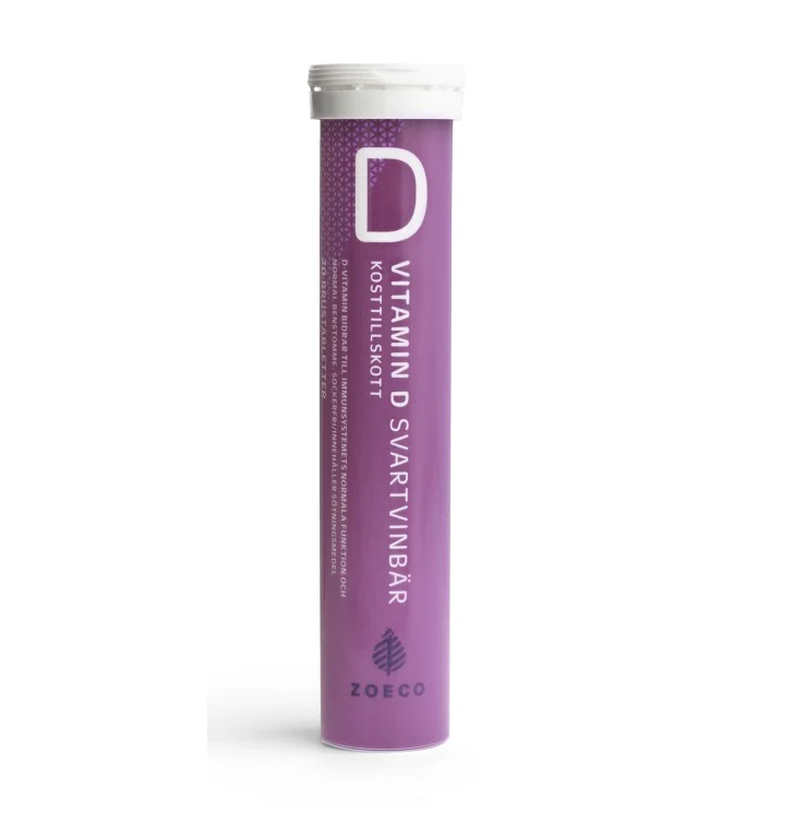 Zoeco Vitamin D Blackcurrant - 20 effervescent tablets