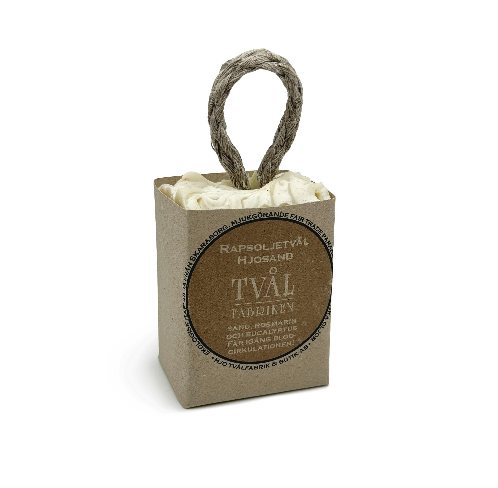 Tvålfabriken Hjosand Shower Soap With String - 250 grams