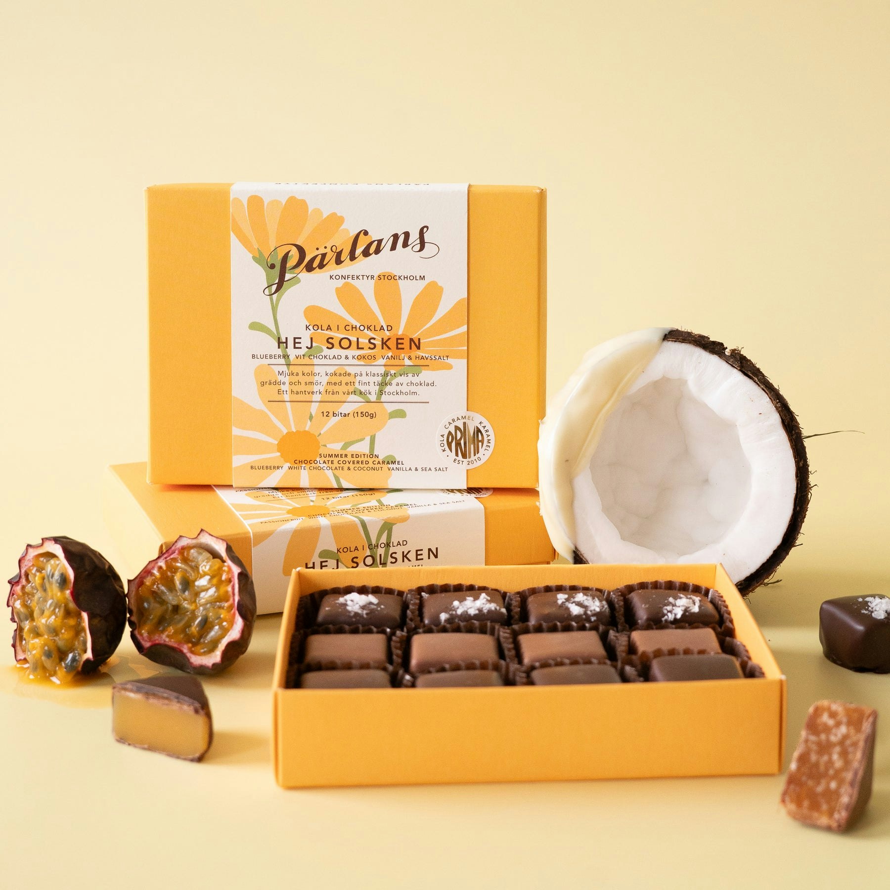 Pärlans Konfektyr Caramels, Hello Sunshine - 12 pieces