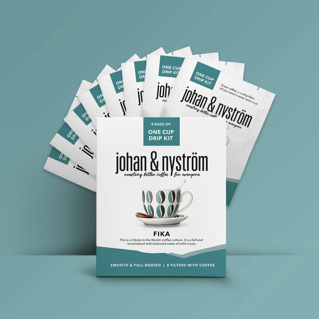 Johan & Nyström One Cup Drip Kit, Fika - 8 pcs
