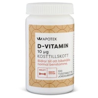 Kronans Pharmacy Vitamin D 10 µg, Strawberry - 100 chewable tablets