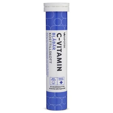 Kronans Pharmacy Vitamin C, Blueberry - 20 effervescent tablets