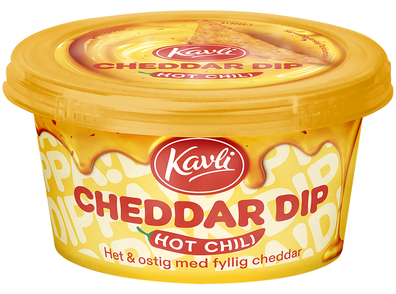 Kavli Soft Cheese Dip, Cheddar Hot Chili - 185 grams