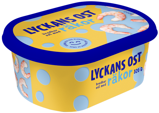 Kavli Soft Cheese Spread, "Lyckans Ost" Shrimp - 320 grams