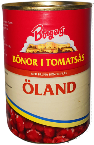 Borgens Brown Beans In Tomato Sauce - 410 grams