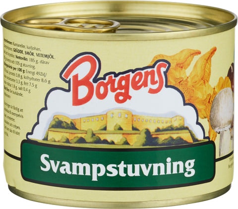 Borgens Cream-stewed Mushrooms - 200 grams