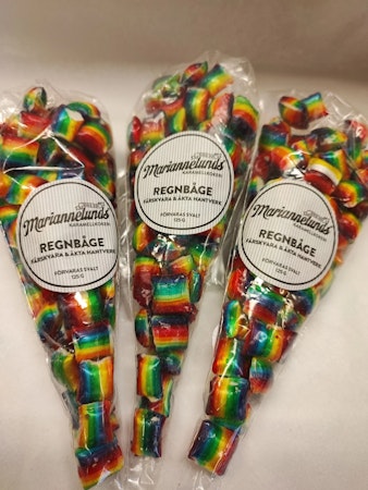 Mariannelunds Karamellkokeri Regenbogenkaramellen - 125 Gramm