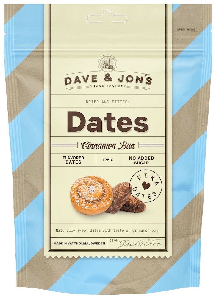 Dave & Jon's Dates, Cinnamon Bun - 125 grams