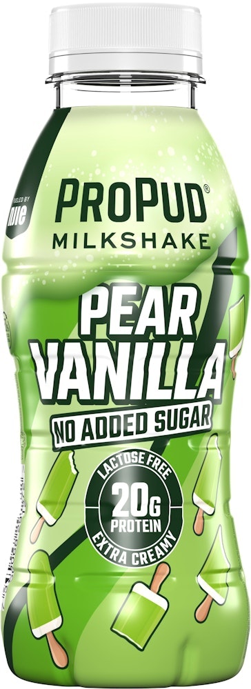 PropPud Protein Milkshake, Pear Vanilla Lactose Free - 330 ml
